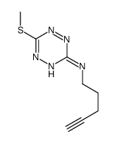 6-methylsulfanyl-N-pent-4-ynyl-1,2,4,5-tetrazin-3-amine Structure