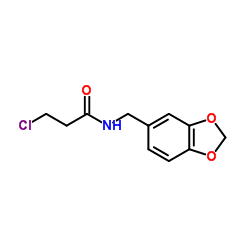 N-(1,3-Benzodioxol-5-ylmethyl)-3-chloropropanamide图片