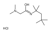 2-(dimethylamino)-N-(2,4,4-trimethylpentan-2-yl)acetamide,hydrochloride Structure