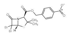 P-NITROBENZYL-6,6-DIBROMOPENICILLINATE Structure