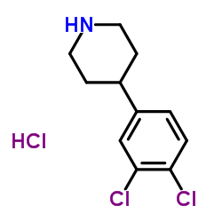 4-(3,4-二氯苯基)-哌啶盐酸盐结构式
