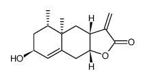 2α-Hydroxyeremophila-1(10),11(13)-dien-12,8β-olid Structure