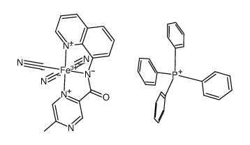 mer-Ph4P[Fe(8-(5-methylpyrazine-2-carboxamido)quinoline)(CN)3]结构式
