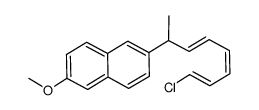 2-[(3E,5Z,7E)-8-chloroocta-3,5,7-trien-2-yl]-6-methoxy-naphthalene结构式