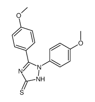 2,3-bis(4-methoxyphenyl)-1H-1,2,4-triazole-5-thione结构式