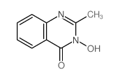 4(3H)-Quinazolinone,3-hydroxy-2-methyl-结构式