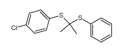 2-(4-chlorophenylthio)-2-(phenylthio)propane结构式