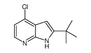 4-氯-2-(1,1-二甲基乙基)-1H-吡咯并[2,3-B]吡啶结构式