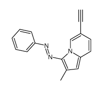 (6-ethynyl-2-methylindolizin-3-yl)-phenyldiazene结构式