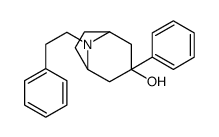 3-phenyl-8-(2-phenylethyl)-8-azabicyclo[3.2.1]octan-3-ol结构式