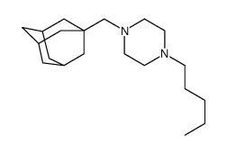 1-(1-adamantylmethyl)-4-pentylpiperazine结构式