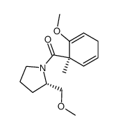 (2'S,6R)-1-methoxy-6-[[2'-(methoxymethyl)pyrrolidinyl]carbonyl]-6-methyl-1,4-cyclohexadiene结构式