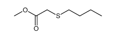 (Butylthio)acetic acid methyl ester结构式