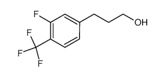 3-(3-fluoro-4-trifluoromethyl-phenyl)-propan-1-ol结构式