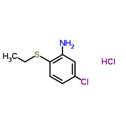 5-Chloro-2-(ethylsulfanyl)aniline hydrochloride (1:1)结构式