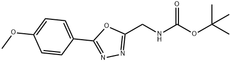 2-tert-Butyloxycarbonylaminomethyl-[5-(4-methoxyphenyl)-[1,3,4]oxadiazole picture