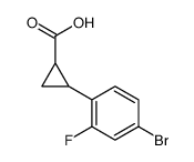 2-(4-Bromo-2-fluorophenyl)cyclopropanecarboxylic acid结构式