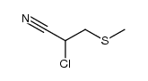chloro-2 thiomethyl-3 propionitrile Structure