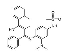 N-[4-(benzo[c]acridin-7-ylamino)-3-(dimethylamino)phenyl]methanesulfonamide Structure