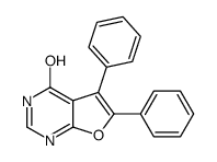 5,6-二苯基-3H-呋喃并[2,3-d]嘧啶-4-酮结构式