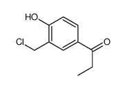 1-[3-(Chloromethyl)-4-hydroxyphenyl]-1-propanone Structure