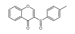 3-[(4-Methylphenyl)sulphinyl]-4H-1-benzopyran-4-one Structure