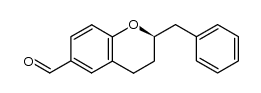 (2R)-benzyl-6-(formyl)-2,3-dihydro-4H-benzopyran结构式