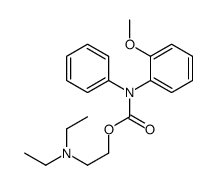 2-(diethylamino)ethyl N-(2-methoxyphenyl)-N-phenylcarbamate Structure