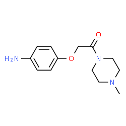2-(4-aminophenoxy)-1-(4-methylpiperazin-1-yl)ethan-1-one结构式