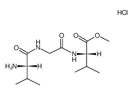 (+)-(S)-valylglycinyl-(S)-valine methyl ester hydrochloride结构式