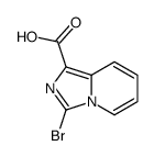 3-Bromoimidazo[1,5-a]pyridine-1-carboxylic acid structure