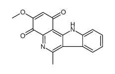 3-methoxy-6-methyl-11H-indolo[3,2-c]quinoline-1,4-dione结构式