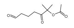 2-methyl-3,7-dioxoheptan-2-yl acetate Structure