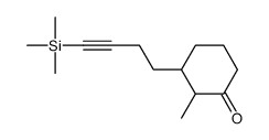 2-methyl-3-(4-trimethylsilylbut-3-ynyl)cyclohexan-1-one Structure