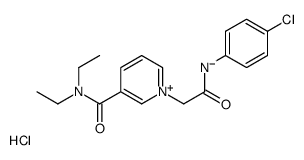 1-[2-(4-chloroanilino)-2-oxoethyl]-N,N-diethylpyridin-1-ium-3-carboxamide,chloride Structure