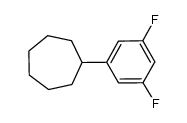 (3,5-difluorophenyl)cycloheptane Structure