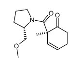 (2R,2'S)-2-methyl-2-[[2'-(methoxymethyl)pyrrolidinyl]carbonyl]-cyclohex-3-en-1-one结构式