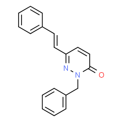 2-BENZYL-6-STYRYL-3(2H)-PYRIDAZINONE结构式