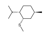 ((1S,2S,5R)-2-isopropyl-5-methylcyclohexyl)(methyl)sulfane Structure