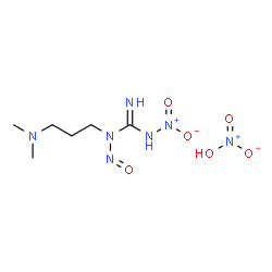 1-(3-(DIMETHYLAMINO)PROPYL)-3-NITRO-1-NITROSOGUANIDINE NITRATE Structure