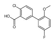 2-chloro-5-(5-fluoro-2-methoxyphenyl)benzoic acid Structure