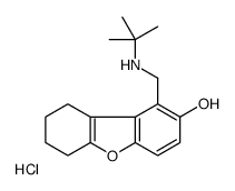 1-[(tert-butylamino)methyl]-6,7,8,9-tetrahydrodibenzofuran-2-ol,hydrochloride结构式