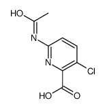 6-Acetamido-3-chloropicolinic acid Structure