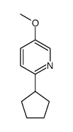 2-cyclopentyl-5-methoxypyridine Structure