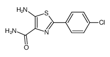 5-amino-2-(4-chlorophenyl)-1,3-thiazole-4-carboxamide Structure