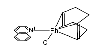 {Rh(Cl)(1,5-cyclooctadiene)(quinoline)}结构式