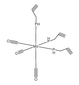fac-(CHCCH2PH2)3molybdenum(CO)3结构式
