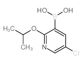 (5-CHLORO-2-ISOPROPOXYPYRIDIN-3-YL)BORONIC ACID Structure