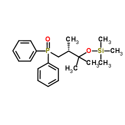 (R)-(2,3-dimethyl-3-((triMethylsilyl)oxy)butyl)diphenylphosphine oxide Structure