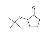 2-(tert-butylthio)cyclopentanone结构式